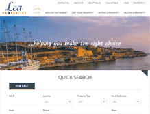 Tablet Screenshot of leaproperties.com
